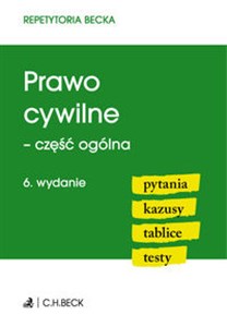 Obrazek Prawo cywilne - część ogólna Pytania Kazusy Tablice Testy