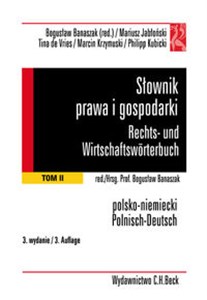 Picture of Słownik prawa i gospodarki Rechts- und Wirtschaftswörterbuch Tom 2