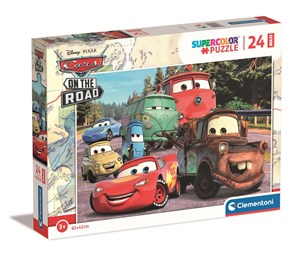 Obrazek Puzzle 24 maxi super kolor Cars on the road 24239