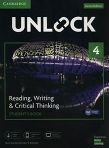Obrazek Unlock 4 Reading, Writing, & Critical Thinking Student's Book Mob App and Online Workbook w/ Downloadable Video