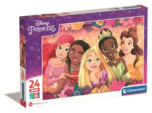 Obrazek Puzzle 24 maxi super kolor Disney princess 24241