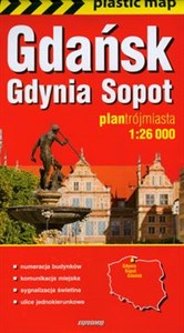 Obrazek Gdańsk Gdynia Sopot plan Trójmiasta 1:26 000