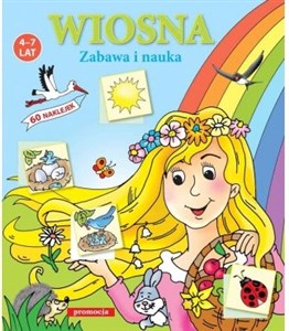 Obrazek Wiosna Zabawa i nauka 60 naklejek 4-7 lat