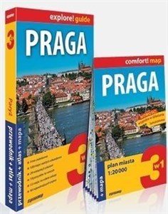 Obrazek Praga explore! guide 3w1: przewodnik + atlas + mapa