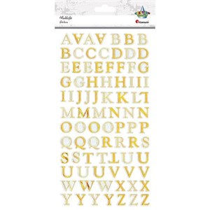 Picture of Naklejki foliowe alfabet złoty 85szt.