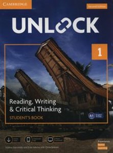 Obrazek Unlock 1 Reading, Writing, & Critical Thinking Student's Book Mob App and Online Workbook w/ Downloadable Video