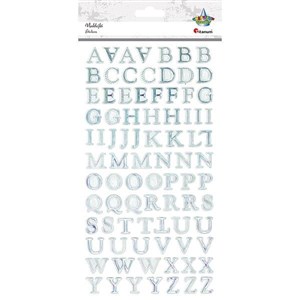 Picture of Naklejki foliowe alfabet srebrny 85szt.