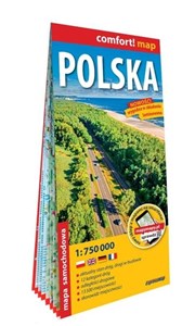 Obrazek Polska laminowana mapa samochodowa 1:750 000