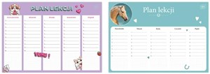 Obrazek Plan lekcji A4 Girls mix (10szt)