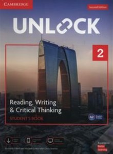 Obrazek Unlock 2 Reading, Writing, & Critical Thinking Student's Book Mob App and Online Workbook w/ Downloadable Video
