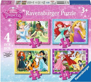 Obrazek Puzzle Księżniczki Disneya 4in1