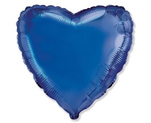 Obrazek Balon foliowy 46cm Serce niebieski