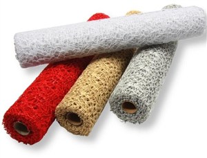 Obrazek Siatka koronkowa brokatowa 36cmx5m