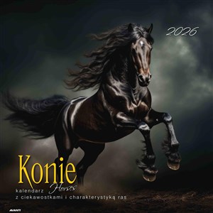 Obrazek Kalendarz 2026 albumowy duży Konie z ciekawostkami KAD-11