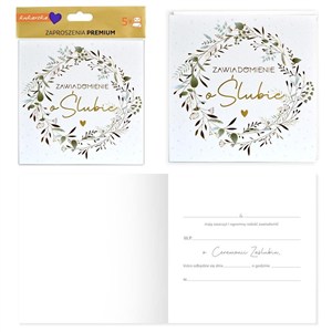 Obrazek Zawiadomienie Ślub 5szt