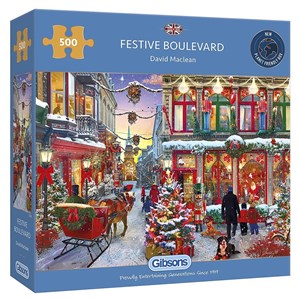 Obrazek Puzzle 500 Świąteczna ulica G3