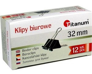 Obrazek Klipy biurowe 32mm 12szt