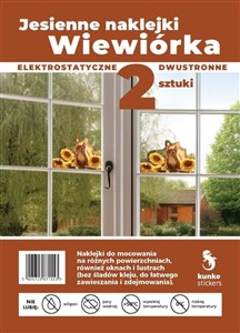 Obrazek Naklejki jesienne Wiewiórka 2szt