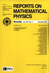 Obrazek Report On Mathematical Physics 88/3