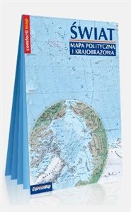 Obrazek Świat Mapa polityczna i krajobrazowa laminowana mapa XXL 1:31 000 000