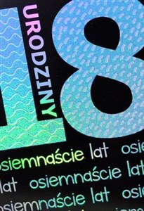 Picture of Kartka okolicznościowa Urodziny 18 TS18