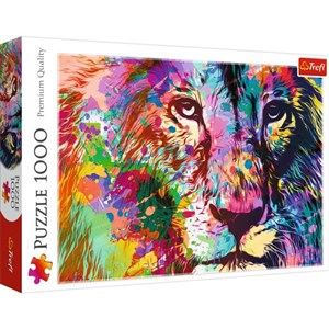 Obrazek Trefl puzzle 1000 Kolorowy lew