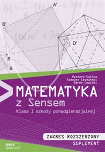 Picture of Matematyka z sensem 1 Zakres rozszerzony Suplement