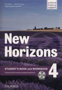Obrazek New Horizons 4 Student's Book and Workbook + CD Szkoły ponadgimnazjalne