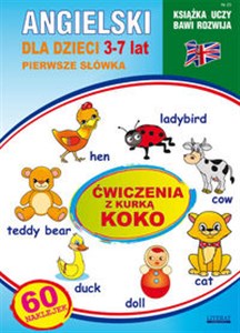 Picture of Angielski dla dzieci 23 Pierwsze słówka 3-7 lat Ćwiczenia z kurką Koko 60 naklejek