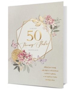 Picture of Karnet B6 Rocznica ślubu 50