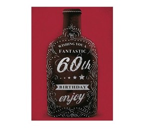 Obrazek Karnet B6 z kopertą Urodziny 60