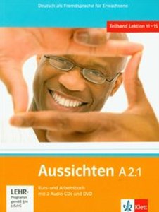 Obrazek Aussichten A2.1 Kurs- und Arbeitsbuch mit 2 Audio-CDs und DVD
