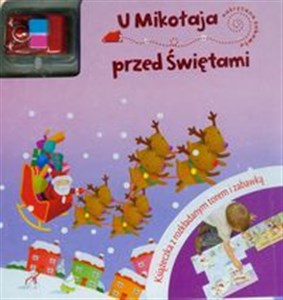 Picture of U Mikołaja przed Świętami Książeczka z rozkładanym torem i zabawką