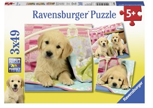 Picture of Puzzle 3x49 Słodkie szczeniaki