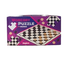 Picture of Warcaby drewniane - plansza puzzle