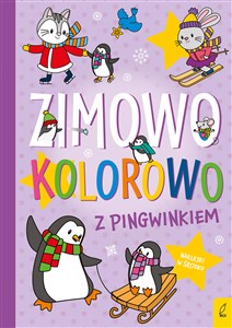 Obrazek Zimowo kolorowo Z pingwinkiem