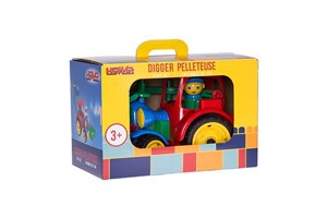 Obrazek Koparka w kolorowym pudełku