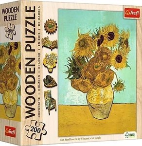 Obrazek Puzzle Drewniane - Słoneczniki Vincent van Gogh 200