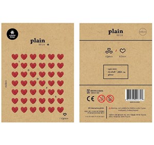 Obrazek Naklejki Serca 8,5mm 42szt