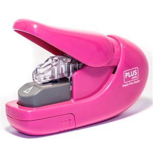 Obrazek Zszywacz Staple-Free 6k SL-106-AB różowy PLUS