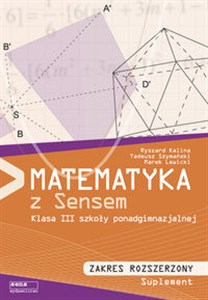 Picture of Matematyka z sensem 3 Podręcznik Zakres rozszerzony Szkoła ponadgimnazjalna