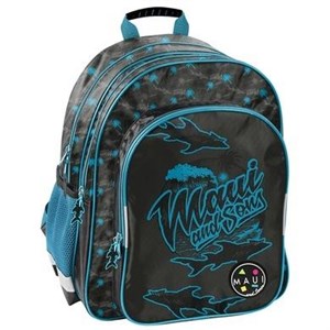 Picture of Plecak szkolny Maui and Sons czarno-niebieski