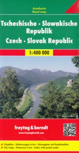 Obrazek Czechy Słowacja mapa drogowa 1:400 000