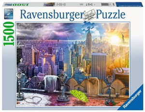Obrazek Puzzle 2D 1500 Nowy Jork w lecie i zimie 16008