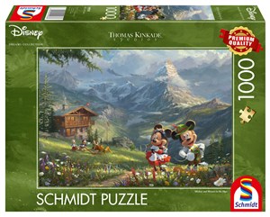 Picture of Puzzle 1000 PQ Miki & Minnie w Alpach Disney T. Kinkade 110792