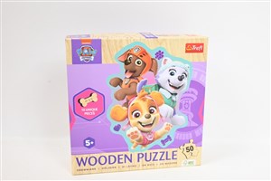 Obrazek Puzzle drewniane 50 Wesoła gromadka piesków