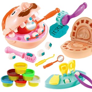 Obrazek Ciastolina z akcesoriami Dentysta