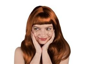 Obrazek Peruka długie włosy ruda