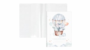 Obrazek OKŁADKA NA KSIĄŻECZKĘ ZDROWIA DZIECKA Z NADRUKIEM BALON