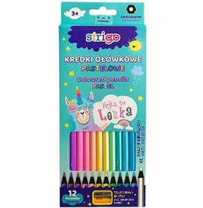 Obrazek Kredki ołówkowe STRIGO pastelowe Hejka tu Lenka